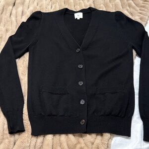 G Label signature black cardigan